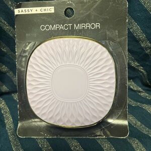 Source Unknown Lavender Compact Mirror